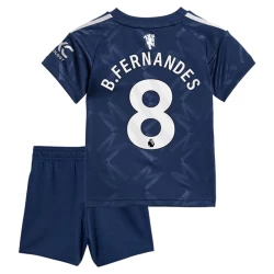 Barn Manchester United Fotballdrakter 2024-25 Bruno Fernandes #8 Bortedraktsett