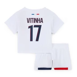 Barn Paris Saint-Germain PSG Fotballdrakter 2024-25 Vitinha #17 Bortedraktsett