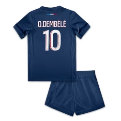 Barn Paris Saint-Germain PSG Ousmane Dembélé #10 Fotballdrakter 2024-25 Hjemmedraktsett