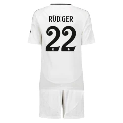 Barn Real Madrid Antonio Rudiger #22 Fotballdrakter 2024-25 Hjemmedraktsett