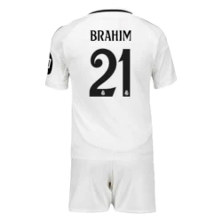 Barn Real Madrid Brahim #21 Fotballdrakter 2024-25 HP Hjemmedraktsett