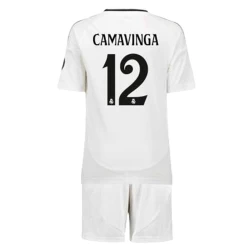 Barn Real Madrid Eduardo Camavinga #12 Fotballdrakter 2024-25 Hjemmedraktsett