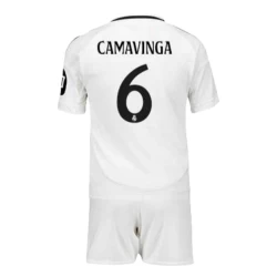 Barn Real Madrid Eduardo Camavinga #6 Fotballdrakter 2024-25 HP Hjemmedraktsett