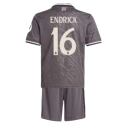 Barn Real Madrid Fotballdrakter Endrick #16 2024-25 HP Tredjedraktsett