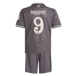 Barn Real Madrid Fotballdrakter Mbappe #9 2024-25 HP Tredjedraktsett