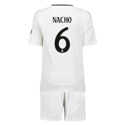 Barn Real Madrid Nacho #6 Fotballdrakter 2024-25 Hjemmedraktsett