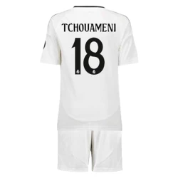 Barn Real Madrid Tchouameni #18 Fotballdrakter 2024-25 Hjemmedraktsett