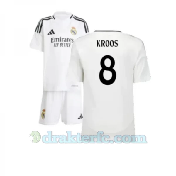 Barn Real Madrid Toni Kroos #8 Fotballdrakter 2024-25 Hjemmedraktsett