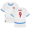 Baros #9 Tsjekkia Fotballdrakter EM 2024 Bortedrakt Mann