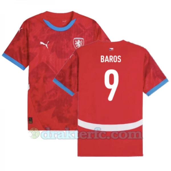 Baros #9 Tsjekkia Fotballdrakter EM 2024 Hjemmedrakt Mann