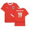 Baumgartner #19 Østerrike Fotballdrakter EM 2024 Hjemmedrakt Mann