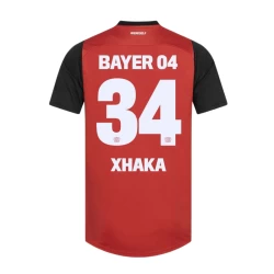 Bayer 04 Leverkusen Granit Xhaka #34 Fotballdrakter 2024-25 Hjemmedrakt Mann
