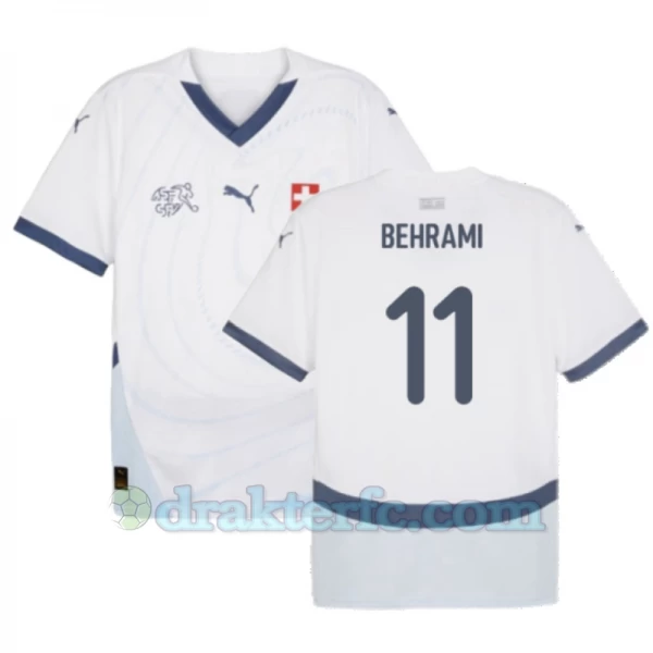 Behrami #11 Sveits Fotballdrakter EM 2024 Bortedrakt Mann