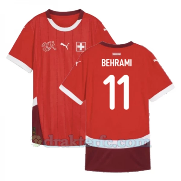Behrami #11 Sveits Fotballdrakter EM 2024 Hjemmedrakt Mann