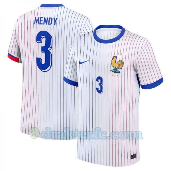 Benjamin Mendy #3 Frankrike Fotballdrakter EM 2024 Bortedrakt Mann