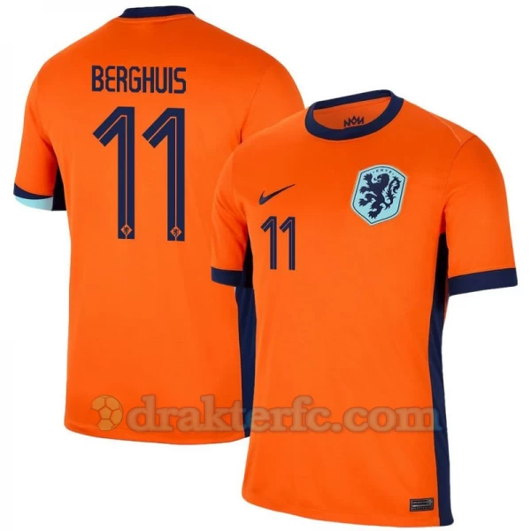Berghuis #11 Nederland Fotballdrakter EM 2024 Hjemmedrakt Mann