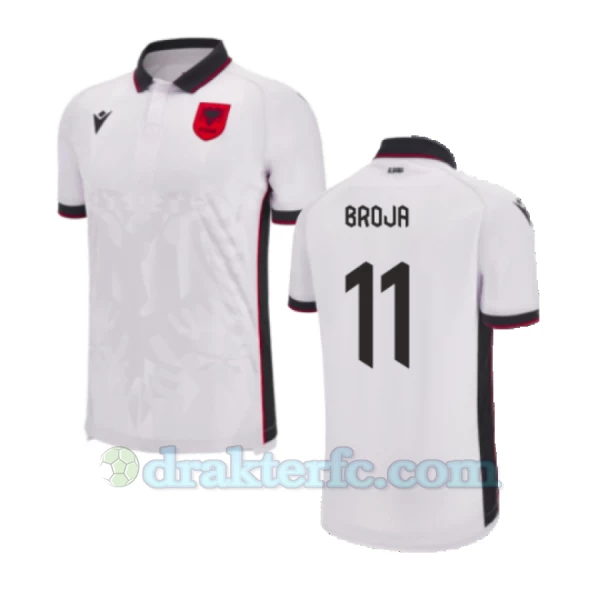 Broja #11 Albania Fotballdrakter EM 2024 Bortedrakt Mann