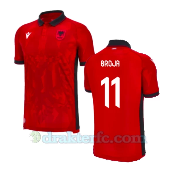 Broja #11 Albania Fotballdrakter EM 2024 Hjemmedrakt Mann