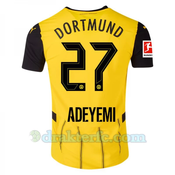 BVB Borussia Dortmund Adeyemi #27 Fotballdrakter 2024-25 Hjemmedrakt Mann