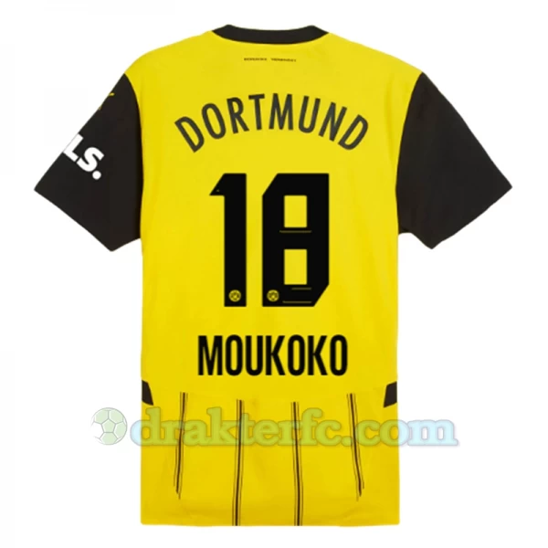 BVB Borussia Dortmund Moukoko #18 Fotballdrakter 2024-25 Hjemmedrakt Mann