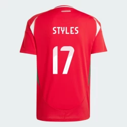 Callum Styles #17 Ungarn Fotballdrakter EM 2024 Hjemmedrakt Mann