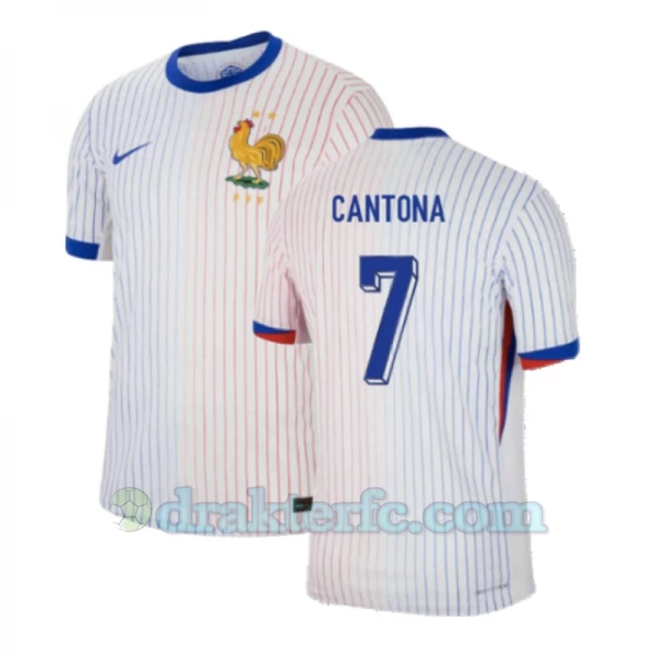 Cantona #7 Frankrike Fotballdrakter EM 2024 Bortedrakt Mann