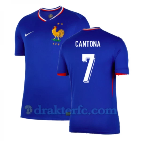 Cantona #7 Frankrike Fotballdrakter EM 2024 Hjemmedrakt Mann