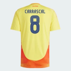 Carrascal #8 Colombia Fotballdrakter Copa America 2024 Hjemmedrakt Mann