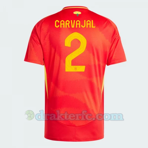 Carvajal #2 Spania Fotballdrakter EM 2024 Hjemmedrakt Mann
