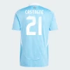 Castagne #21 Belgia Fotballdrakter EM 2024 Bortedrakt Mann