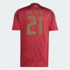 Castagne #21 Belgia Fotballdrakter EM 2024 Hjemmedrakt Mann