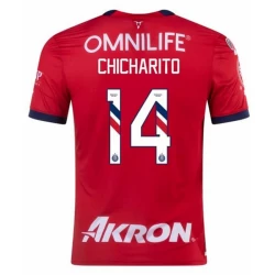 CD Guadalajara Chicharito #14 Fotballdrakter 2023-24 Hjemmedrakt Mann