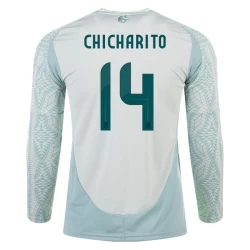 Chicharito #14 Mexico Fotballdrakter Copa America 2024 Bortedrakt Mann Langermet