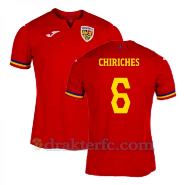 Chiriches #6 Romania Fotballdrakter EM 2024 Bortedrakt Mann