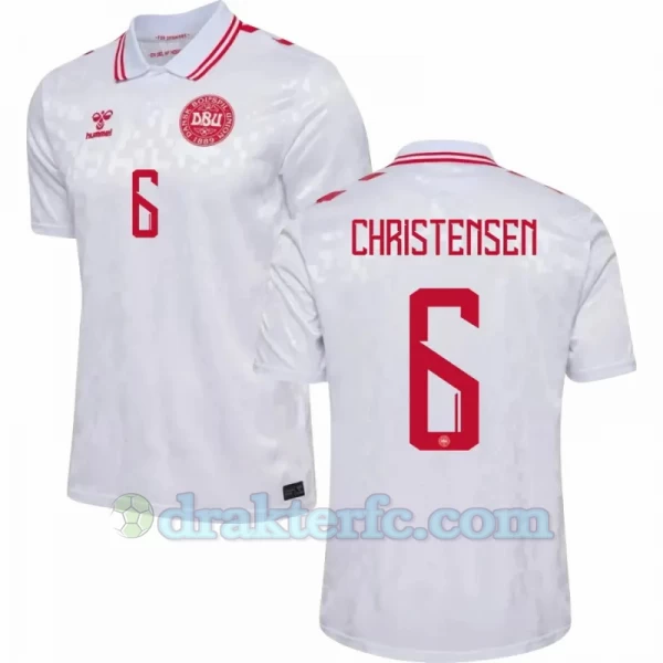 Christensen #6 Danmark Fotballdrakter EM 2024 Bortedrakt Mann