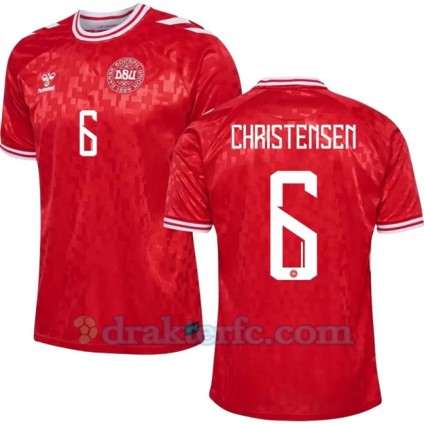 Christensen #6 Danmark Fotballdrakter EM 2024 Hjemmedrakt Mann