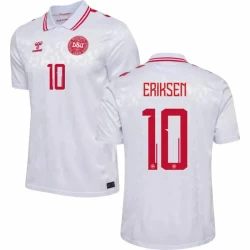 Christian Eriksen #10 Danmark Fotballdrakter EM 2024 Bortedrakt Mann