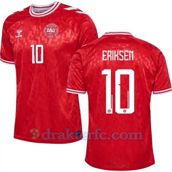 Christian Eriksen #10 Danmark Fotballdrakter EM 2024 Hjemmedrakt Mann