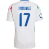 Ciro Immobile #17 Italia Fotballdrakter EM 2024 Bortedrakt Mann