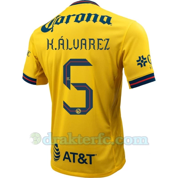 Club América K. Alvarez #5 Fotballdrakter 2024-25 Hjemmedrakt Mann