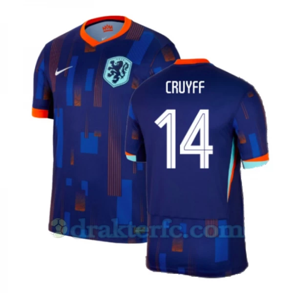 Cruyff #14 Nederland Fotballdrakter EM 2024 Bortedrakt Mann