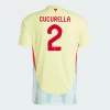 Cucurella #2 Spania Fotballdrakter EM 2024 Bortedrakt Mann