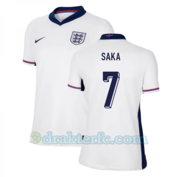 Dame Bukayo Saka #7 England Fotballdrakter EM 2024 Hjemmedrakt