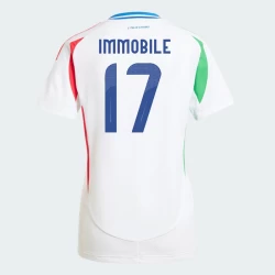 Dame Ciro Immobile #17 Italia Fotballdrakter EM 2024 Bortedrakt