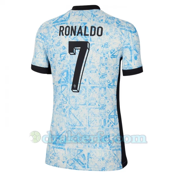 Dame Cristiano Ronaldo #7 Portugal Fotballdrakter EM 2024 Bortedrakt