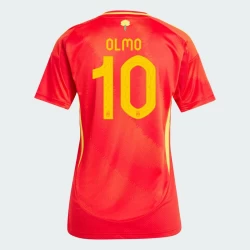 Dame Dani Olmo #10 Spania Fotballdrakter EM 2024 Hjemmedrakt