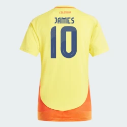 Dame James Rodríguez #10 Colombia Fotballdrakter Copa America 2024 Hjemmedrakt