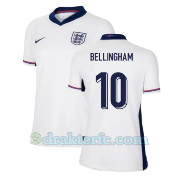 Dame Jude Bellingham #10 England Fotballdrakter EM 2024 Hjemmedrakt