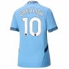 Dame Manchester City Jack Grealish #10 Fotballdrakter 2024-25 Hjemmedrakt