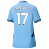 Dame Manchester City Kevin De Bruyne #17 Fotballdrakter 2024-25 Hjemmedrakt